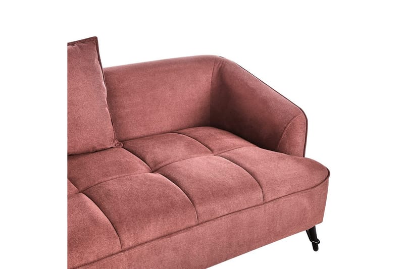 2-sitssoffa Hobro Röd, Svart - Röd, Svart - Möbler - Soffa - 2 sits soffa