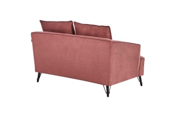 2-sitssoffa Hobro Röd, Svart - Rosa - Möbler - Soffa - 2 sits soffa