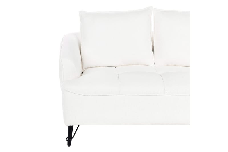 2-sitssoffa Hobro Vit, Svart - Vit, Svart - Möbler - Soffa - 2 sits soffa