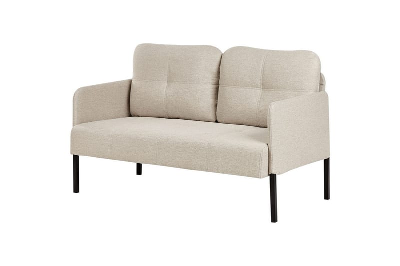 2-sitssoffa Lahti Beige, svart - Beige - Möbler - Soffa - 2 sits soffa