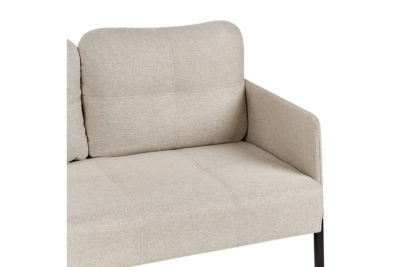 2-sitssoffa Lahti Beige, svart - Beige - Möbler - Soffa - 2 sits soffa