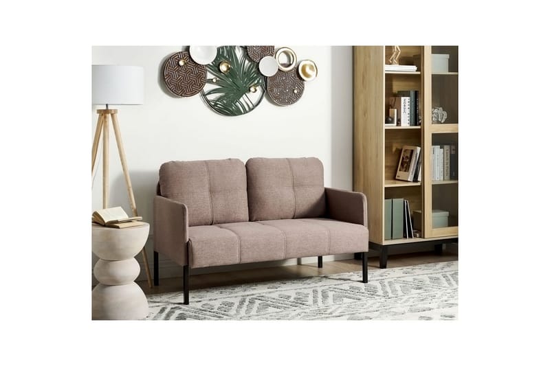 2-sitssoffa Lahti Brun, Svart - Brun, Svart - Möbler - Soffa - 2 sits soffa