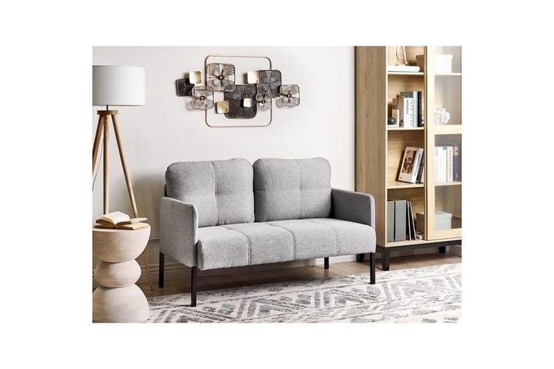 2-sitssoffa Lahti Grå, svart - Grå, svart - Möbler - Soffa - 2 sits soffa