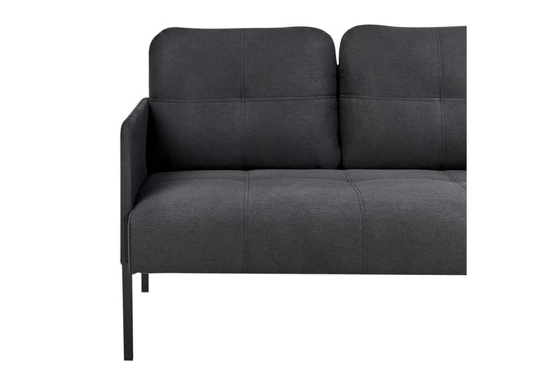 2-sitssoffa Lahti Grafitgrå, svart - Grafitgrå, svart - Möbler - Soffa - 2 sits soffa