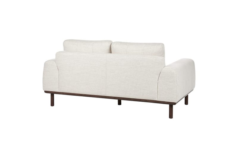 2-sitssoffa Laurila Beige, mörkt trä - Beige, mörkt trä - Möbler - Soffa - 2 sits soffa