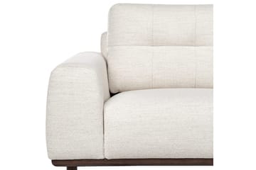 2-sitssoffa Laurila Beige, mörkt trä - Beige, mörkt trä - Möbler - Soffa - 2 sits soffa