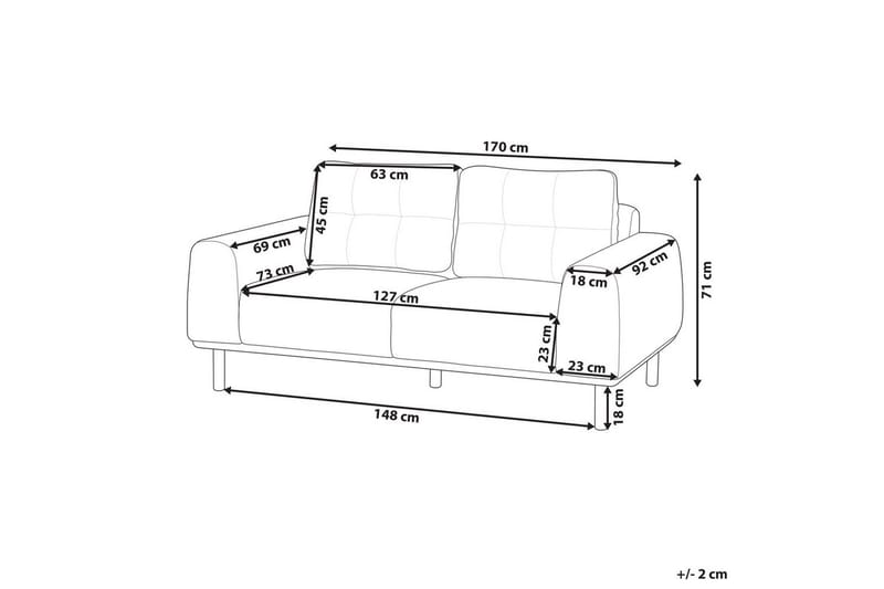 2-sitssoffa Laurila Grönt, mörkt trä - Grönt, mörkt trä - Möbler - Soffa - 2 sits soffa