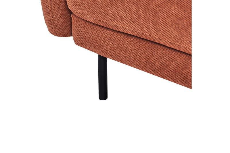 2-sitssoffa Liland Orange, Svart - Orange, Svart - Möbler - Soffa - 2 sits soffa