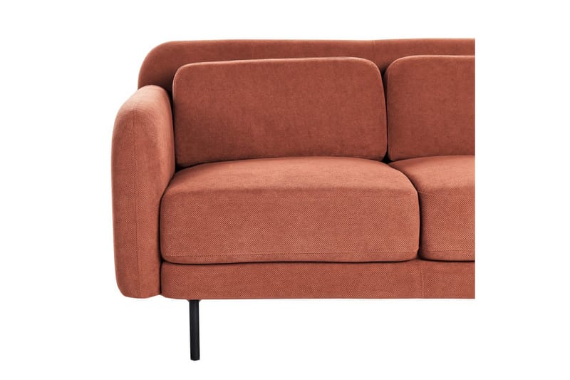 2-sitssoffa Liland Orange, Svart - Orange, Svart - Möbler - Soffa - 2 sits soffa