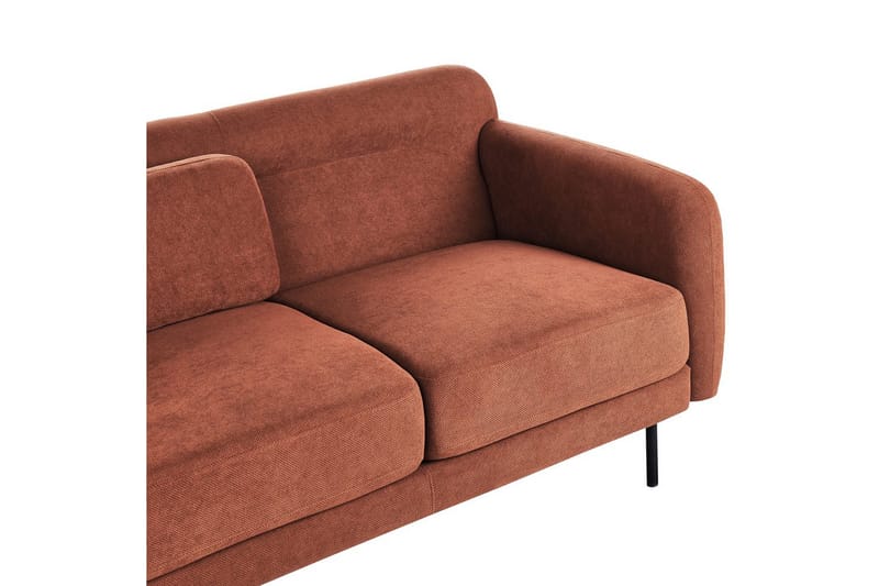 2-sitssoffa Liland Orange, Svart - Orange, Svart - Möbler - Soffa - 2 sits soffa