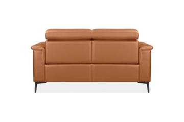 2-sitssoffa Lund Cognac, Läder/PU, Elektrisk vilstol - Cognac, Läder/PU, Elektrisk vilstol - Möbler - Soffa - Skinnsoffor