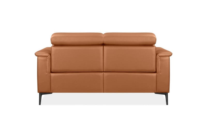 2-sitssoffa Lund Cognac, Läder/PU, Elektrisk vilstol - Cognac, Läder/PU, Elektrisk vilstol - Möbler - Soffa - Skinnsoffor