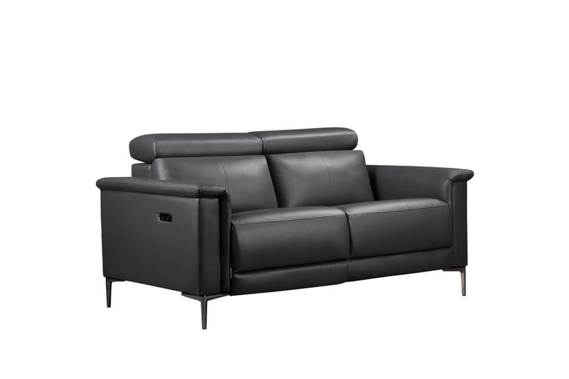 2-sitssoffa Lund Grå, PU, Elektrisk vilstol - Grå, PU, Elektrisk vilstol - Möbler - Soffa - Biosoffa & reclinersoffa