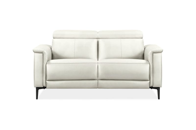 2-sitssoffa Lund Kräm, PU, Manuell vilstol - Kräm, PU, Manuell vilstol - Möbler - Soffa - Biosoffa & reclinersoffa - 2 sits biosoffa & reclinersoffa