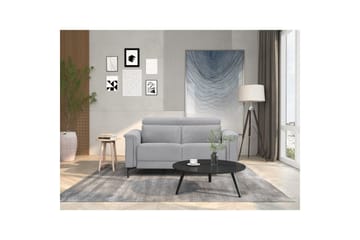 2-sitssoffa Lund Ljusgrå, Belfast tyg, Elektrisk vilstol - Ljusgrå, Belfast tyg, Elektrisk vilstol - Möbler - Soffa - Biosoffa & reclinersoffa - 2 sits biosoffa & reclinersoffa