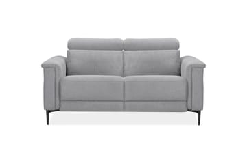 2-sitssoffa Lund Ljusgrå, Belfast tyg, Elektrisk vilstol - Ljusgrå, Belfast tyg, Elektrisk vilstol - Möbler - Soffa - Biosoffa & reclinersoffa - 2 sits biosoffa & reclinersoffa