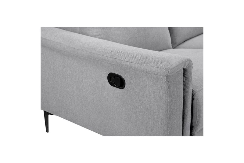 2-sitssoffa Lund Ljusgrå, Belfast tyg, Manuell vilstol - Ljusgrå, Belfast tyg, Manuell vilstol - Möbler - Soffa - 2 sits soffa