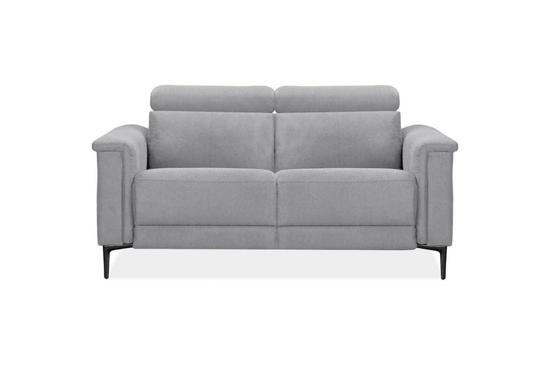 2-sitssoffa Lund Ljusgrå, Belfast tyg, Manuell vilstol - Ljusgrå, Belfast tyg, Manuell vilstol - Möbler - Soffa - 2 sits soffa