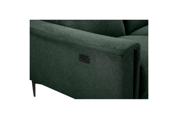 2-sitssoffa Lund Mörkgrön, Belfast tyg, Elektrisk vilstol - Mörkgrön, Belfast tyg, Elektrisk vilstol - Möbler - Soffa - Biosoffa & reclinersoffa - 2 sits biosoffa & reclinersoffa