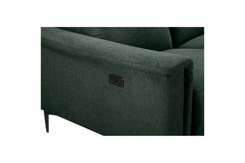 2-sitssoffa Lund Mörkgrön, Belfast tyg, Elektrisk vilstol - Mörkgrön, Belfast tyg, Elektrisk vilstol - Möbler - Soffa - Biosoffa & reclinersoffa - 2 sits biosoffa & reclinersoffa