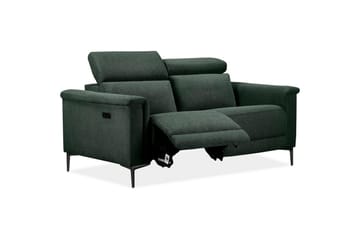 2-sitssoffa Lund Mörkgrön, Belfast tyg, Elektrisk vilstol - Mörkgrön, Belfast tyg, Elektrisk vilstol - Möbler - Soffa - Biosoffa & reclinersoffa - 2 sits biosoffa & reclinersoffa
