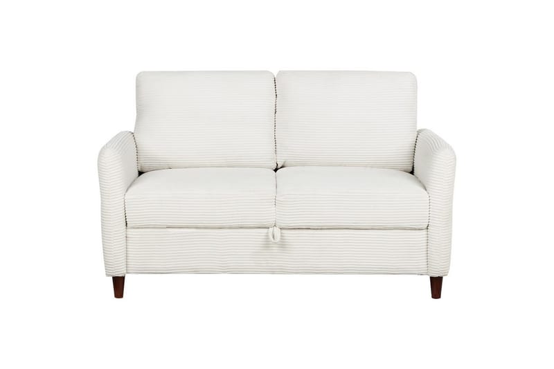 2-sitssoffa Mare Vitt, mörkt trä - Vitt, mörkt trä - Möbler - Soffa - 2 sits soffa