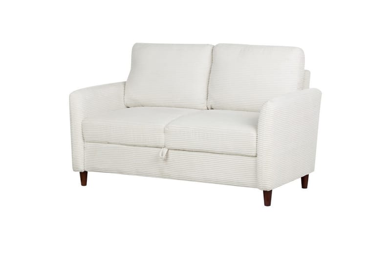 2-sitssoffa Mare Vitt, mörkt trä - Vitt, mörkt trä - Möbler - Soffa - 2 sits soffa