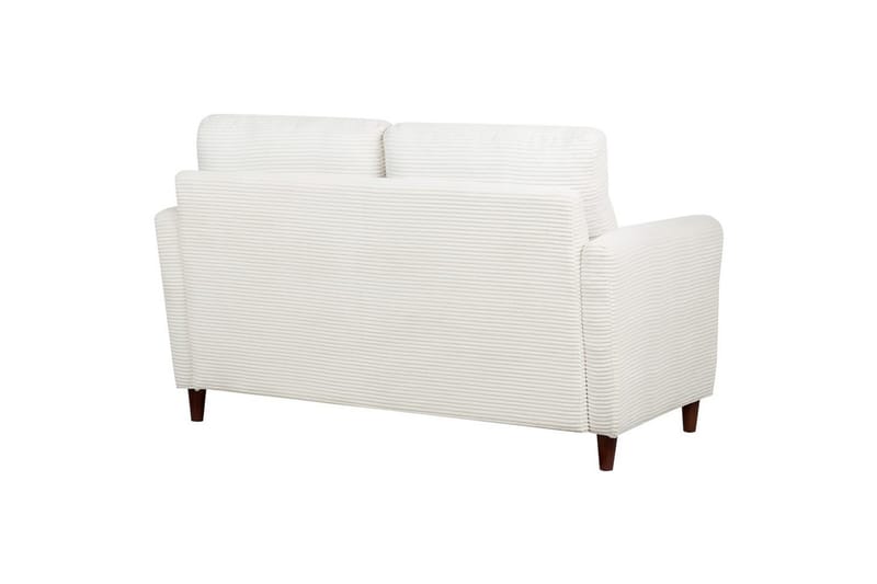 2-sitssoffa Mare Vitt, mörkt trä - Vitt, mörkt trä - Möbler - Soffa - 2 sits soffa