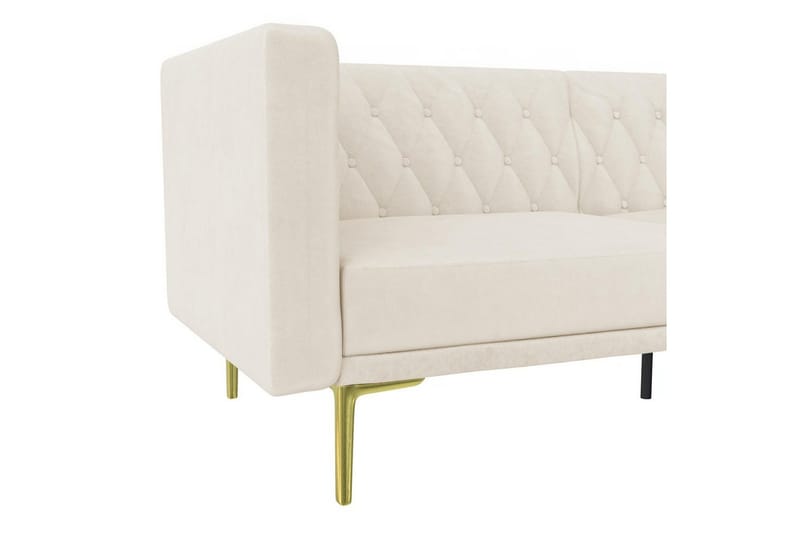 2-sitssoffa Marseille Elfenben - Elfenben - Möbler - Soffa - Sammetssoffa