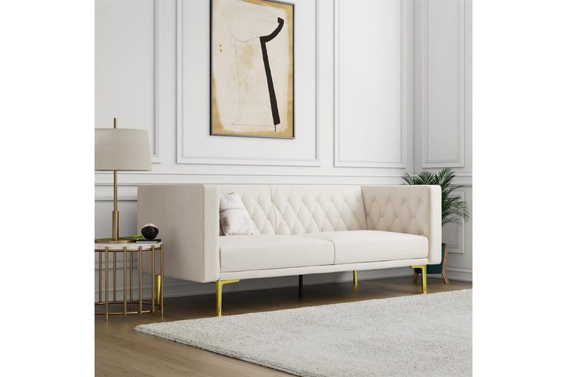 2-sitssoffa Marseille Elfenben - Elfenben - Möbler - Soffa - Sammetssoffa