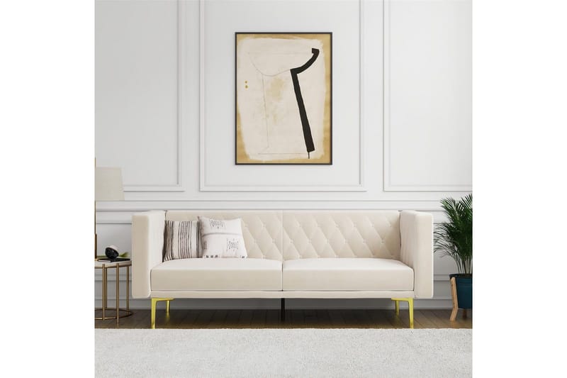 2-sitssoffa Marseille Elfenben - Elfenben - Möbler - Soffa - Sammetssoffa