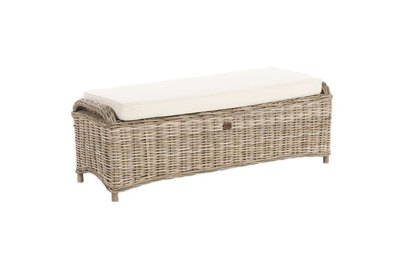 2-sitssoffa med fotpall Susua - Utemöbler - Utesoffa - Trädgårdssoffa