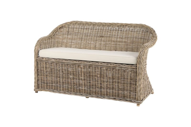 2-sitssoffa med fotpall Susua - Utemöbler - Utesoffa - Trädgårdssoffa