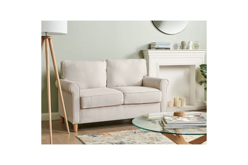 2-sitssoffa Ronneby Beige, ljust trä - Beige, ljust trä - Möbler - Soffa - 2 sits soffa