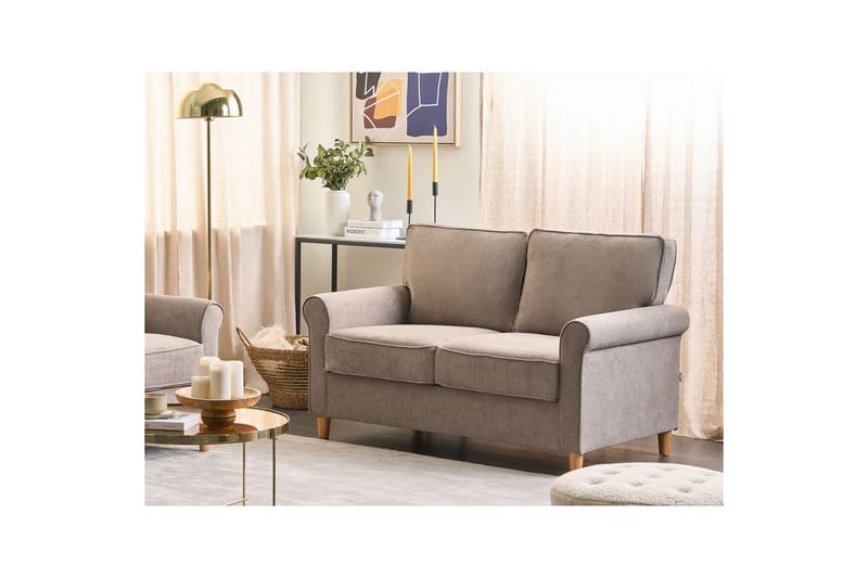 2-sitssoffa Ronneby Brunt, ljust trä - Brunt, ljust trä - Möbler - Soffa - 2 sits soffa
