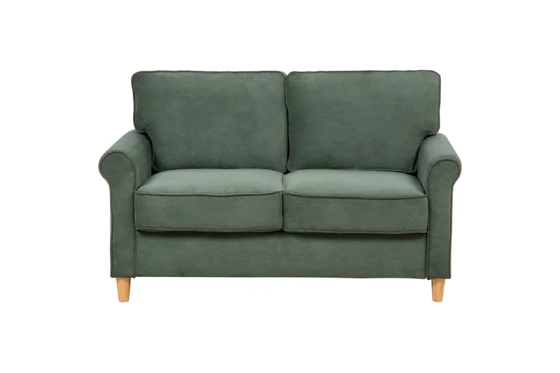 2-sitssoffa Ronneby Grönt, ljust trä - Grönt, ljust trä - Möbler - Soffa - 2 sits soffa