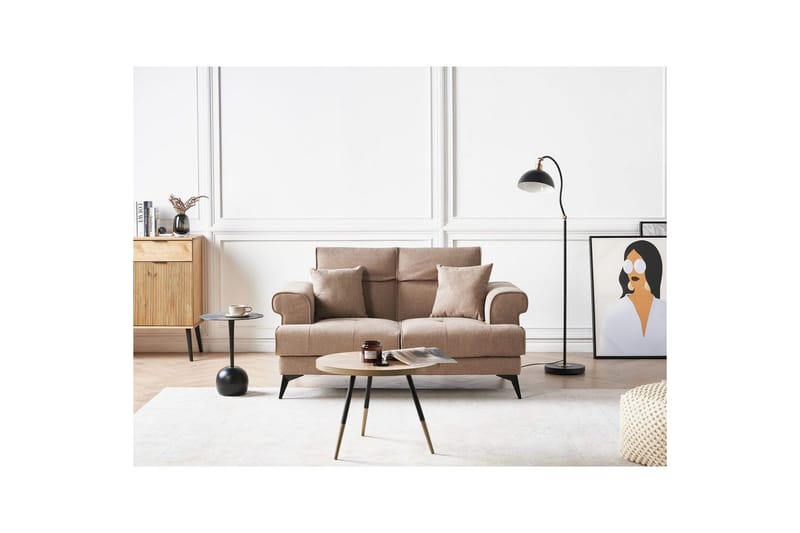 2-sitssoffa Skive Brun, Svart - Brun, Svart - Möbler - Soffa - 2 sits soffa