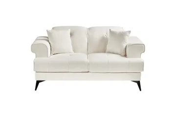 2-sitssoffa Skive Vit/Svart - Vit/Svart - Möbler - Soffa - 2 sits soffa