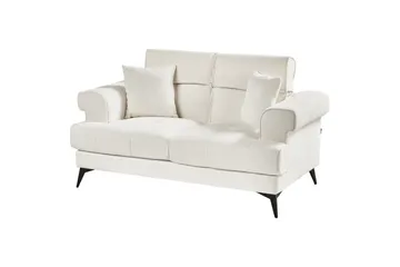 2-sitssoffa Skive Vit/Svart - Vit/Svart - Möbler - Soffa - 2 sits soffa
