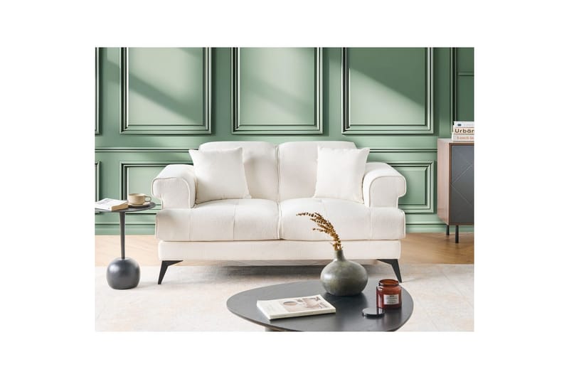 2-sitssoffa Skive Vit/Svart - Vit/Svart - Möbler - Soffa - 2 sits soffa
