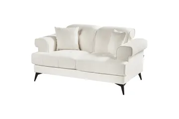 2-sitssoffa Skive Vit/Svart - Vit/Svart - Möbler - Soffa - 2 sits soffa