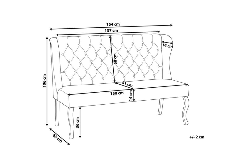 2-sitssoffa Torsby Brun, Svart - Brun, Svart - Möbler - Soffa - 2 sits soffa
