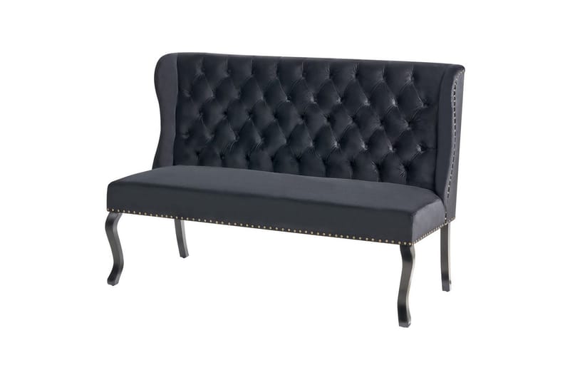2-sitssoffa Torsby Svart - Svart - Möbler - Soffa - Sammetssoffa