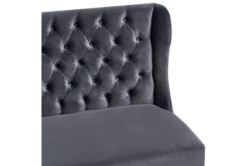 2-sitssoffa Torsby Svart - Svart - Möbler - Soffa - Sammetssoffa