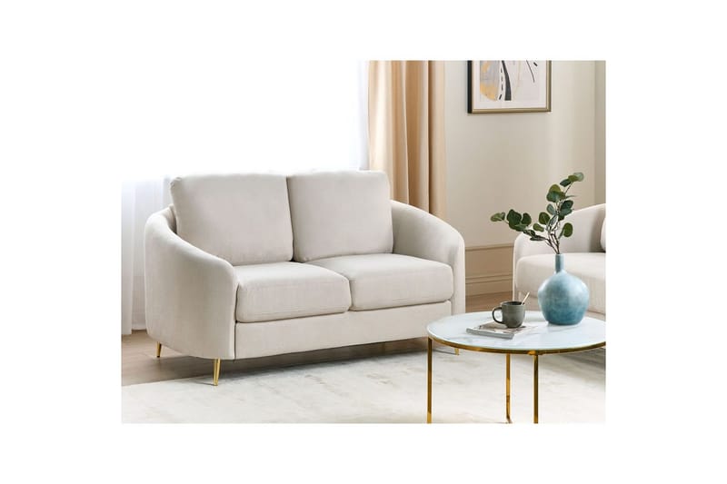 2-sitssoffa Trosa Beige, guld - Beige, guld - Möbler - Soffa - 2 sits soffa