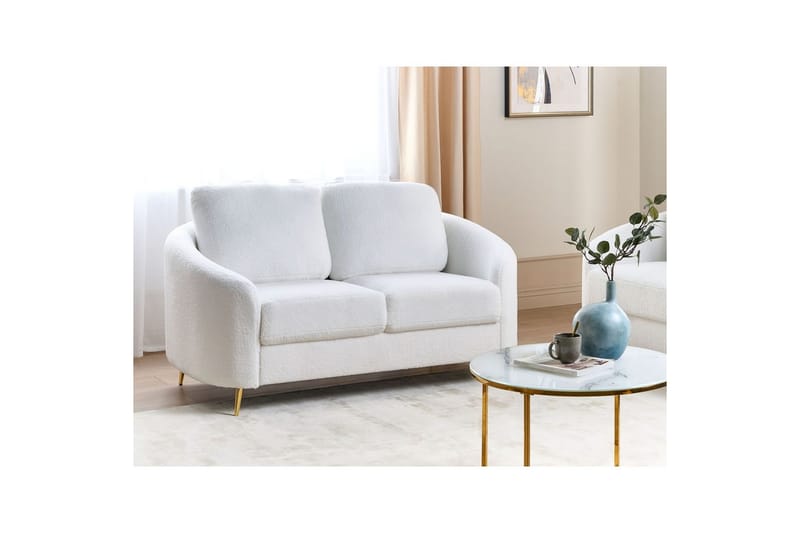 2-sitssoffa Trosa Vitt, guld - Vitt, guld - Möbler - Soffa - 2 sits soffa