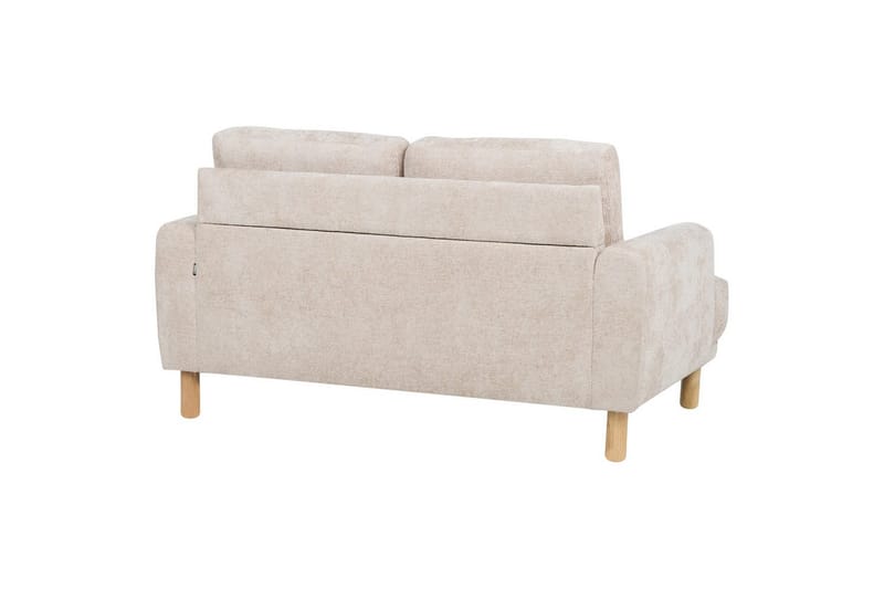 2-sitssoffa Tuve Beige, ljust trä, Bouclé - Beige, ljust trä, Bouclé - Möbler - Soffa - 2 sits soffa