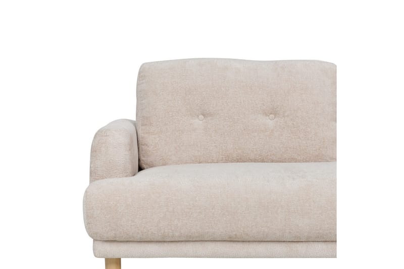 2-sitssoffa Tuve Beige, ljust trä, Bouclé - Beige, ljust trä, Bouclé - Möbler - Soffa - 2 sits soffa