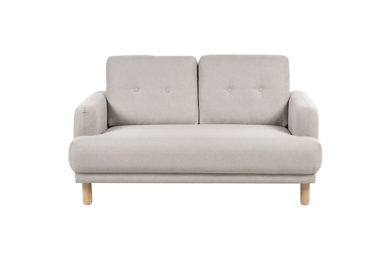 2-sitssoffa Tuve Beige, ljust trä, Polyester - Beige, ljust trä, Polyester - Möbler - Soffa - 2 sits soffa