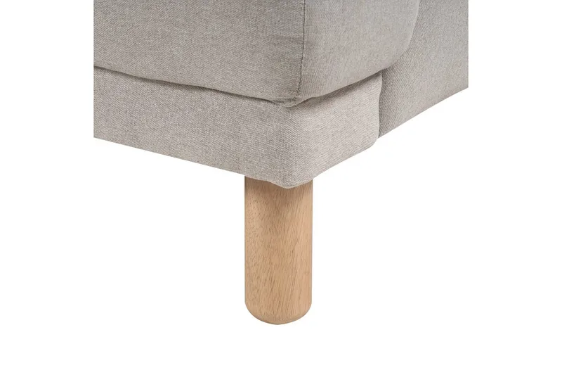 2-sitssoffa Tuve Beige, ljust trä, Polyester - Beige, ljust trä, Polyester - Möbler - Soffa - 2 sits soffa